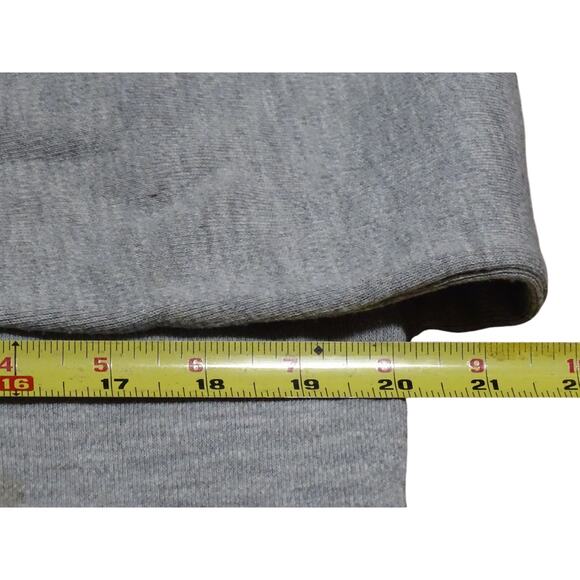 Vintage Steeplechase Gray V-Neck Sweater L - Cotton Wool Blend Embroidered Logo - Picture 6 of 7